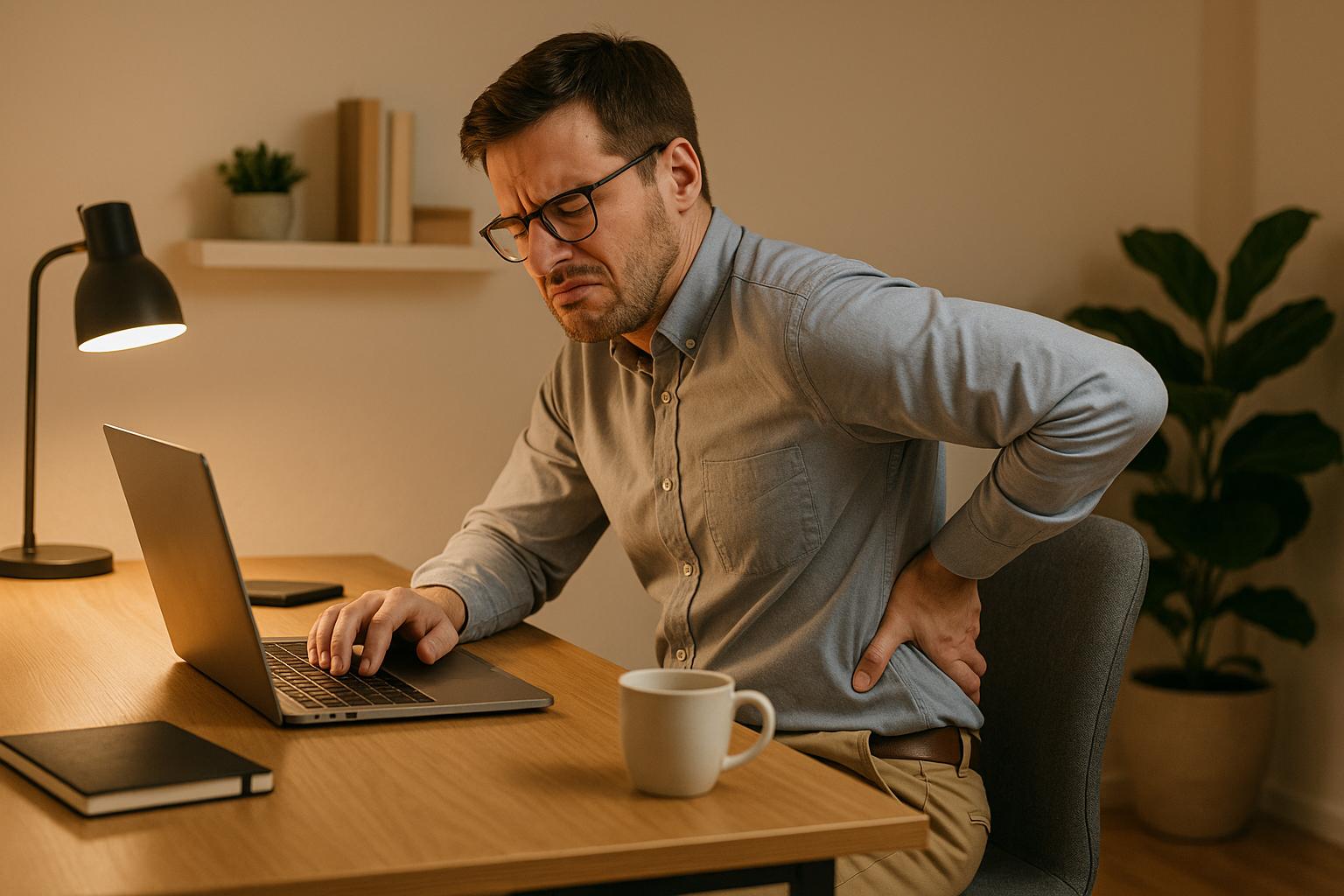 Psychische Belastung durch schlechte Ergonomie im Homeoffice