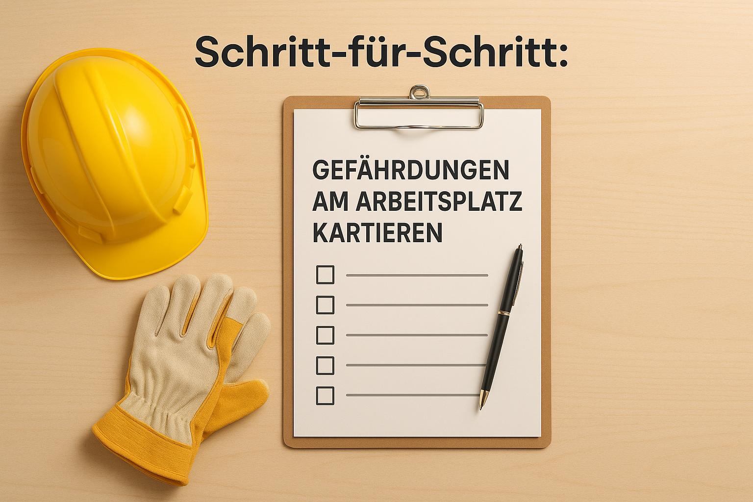 Schritt-für-Schritt: Gefährdungen am Arbeitsplatz kartieren