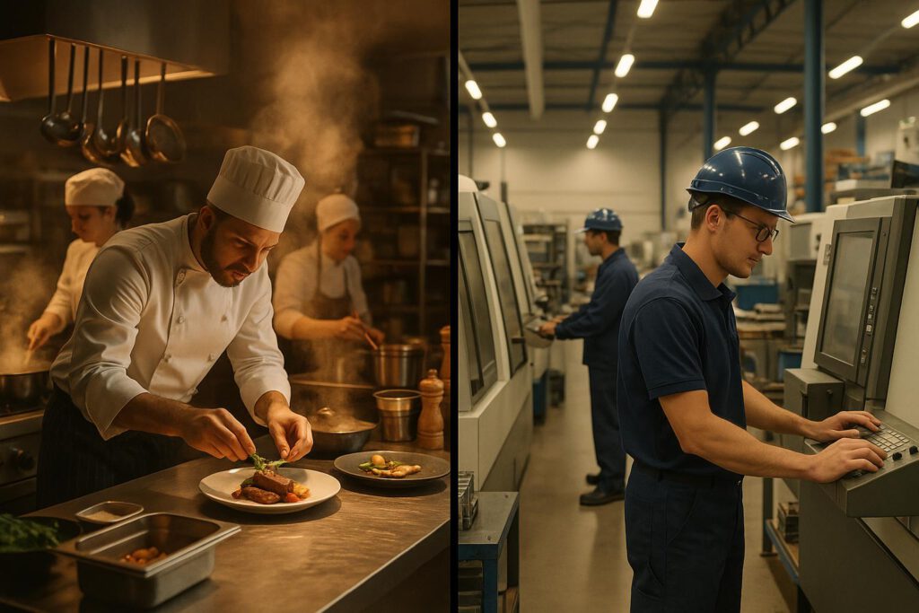 Psychische Gefährdungsbeurteilung: Gastgewerbe vs. Industrie